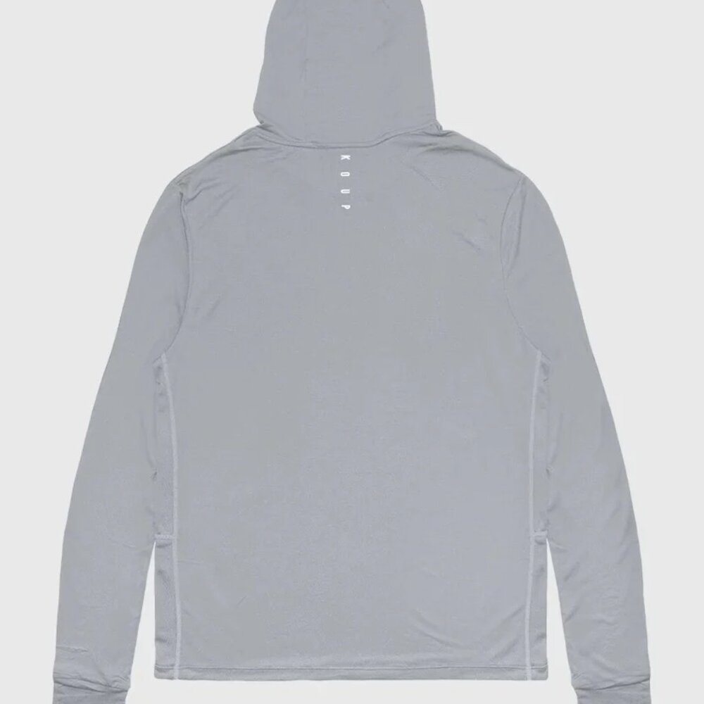 Koup Grey Performance Base Layer Long Sleeve Hood… - image 3